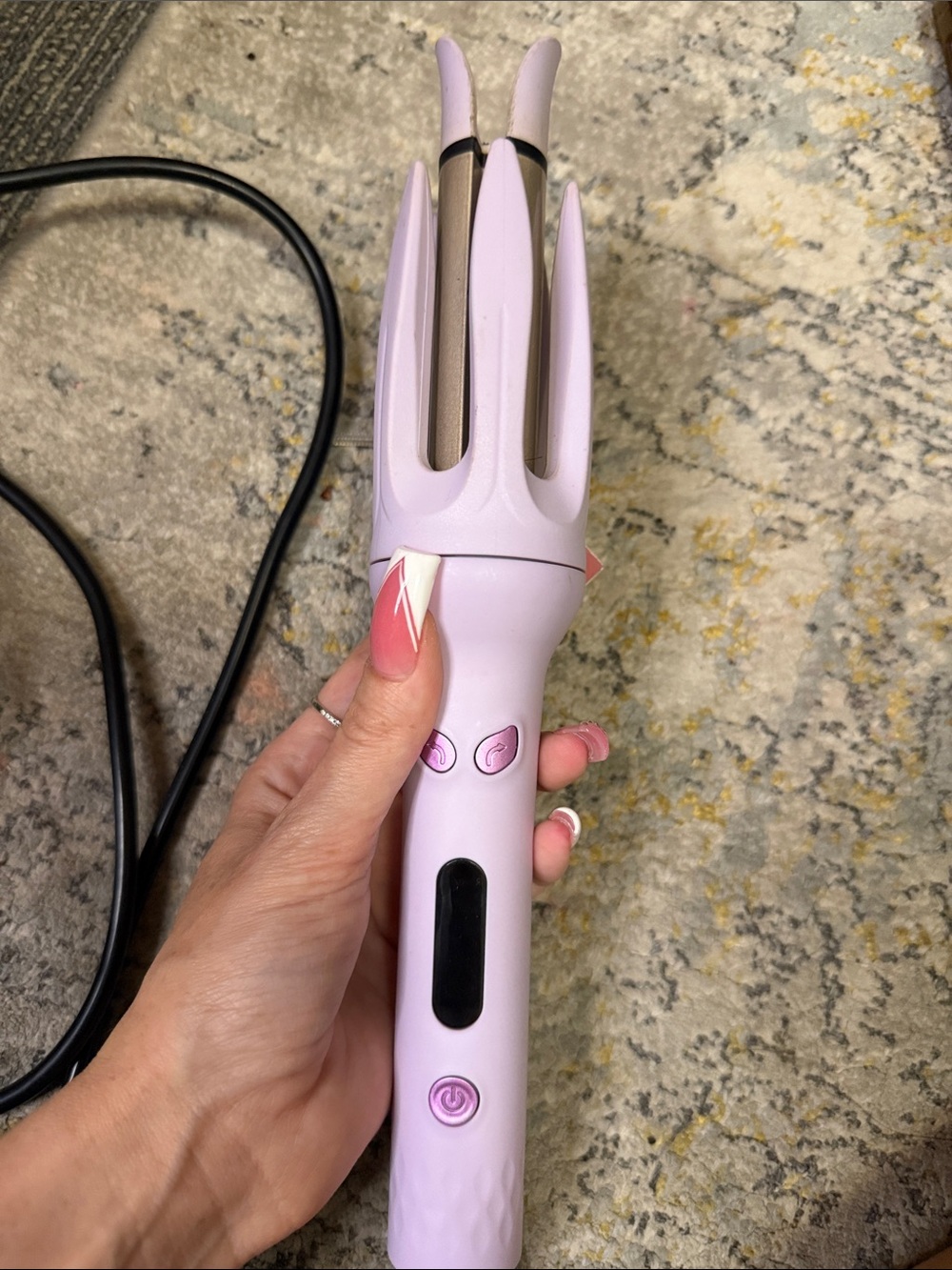 Lilac Triple Barrel Curling Iron